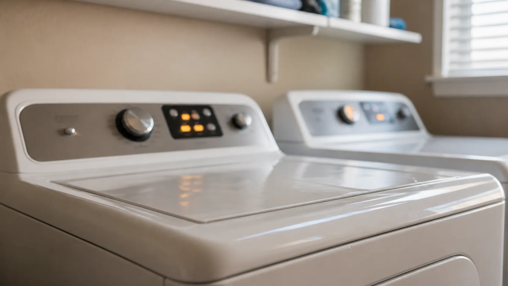 GE washer or dryer control panel display showing an error indicator.