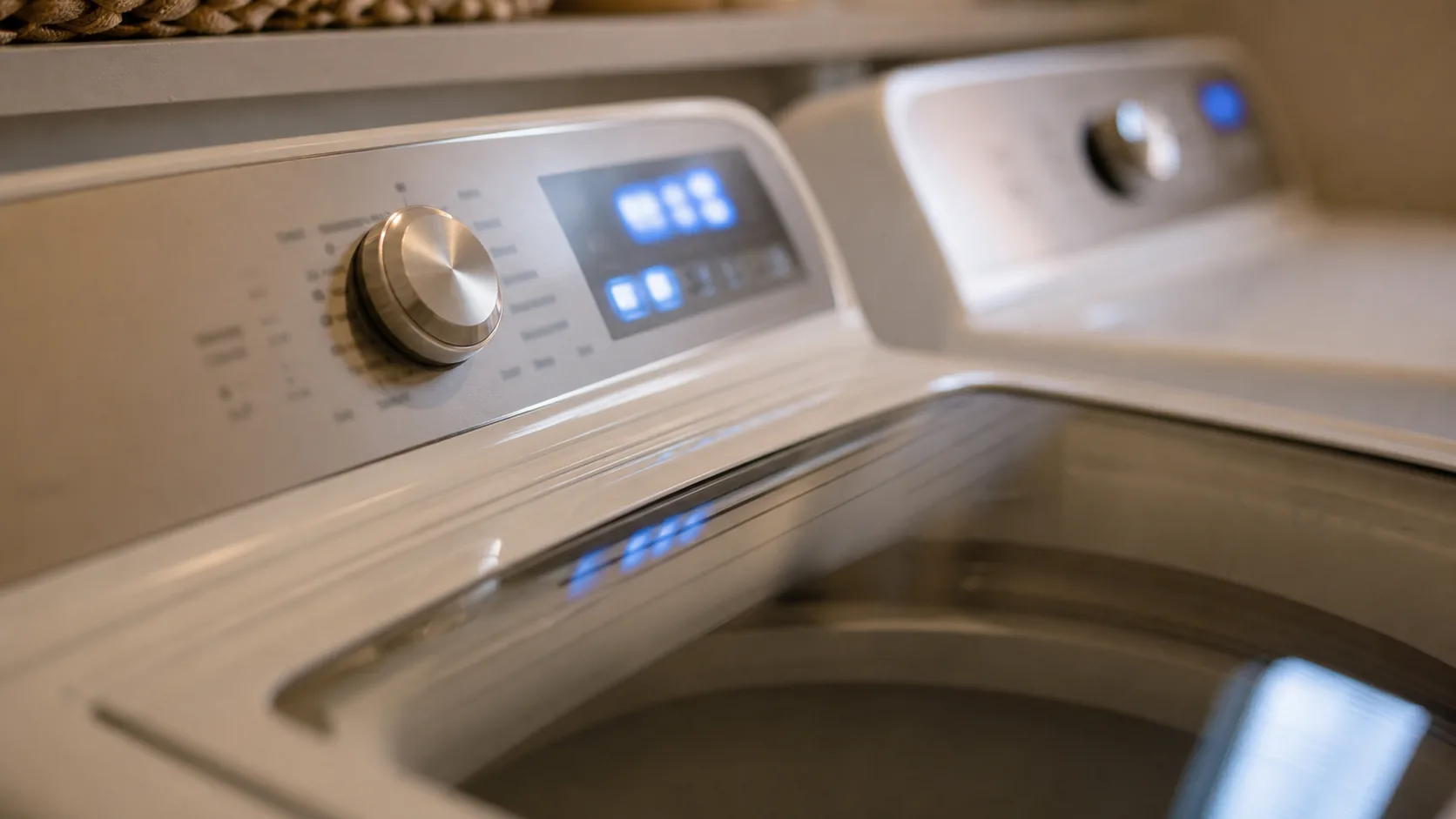 Kenmore washer control panel display showing an error code.