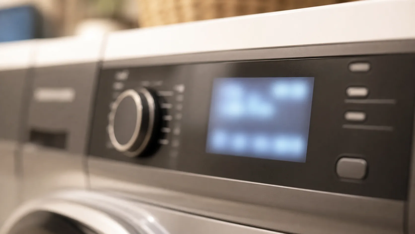 LG dryer control panel display showing an error code.