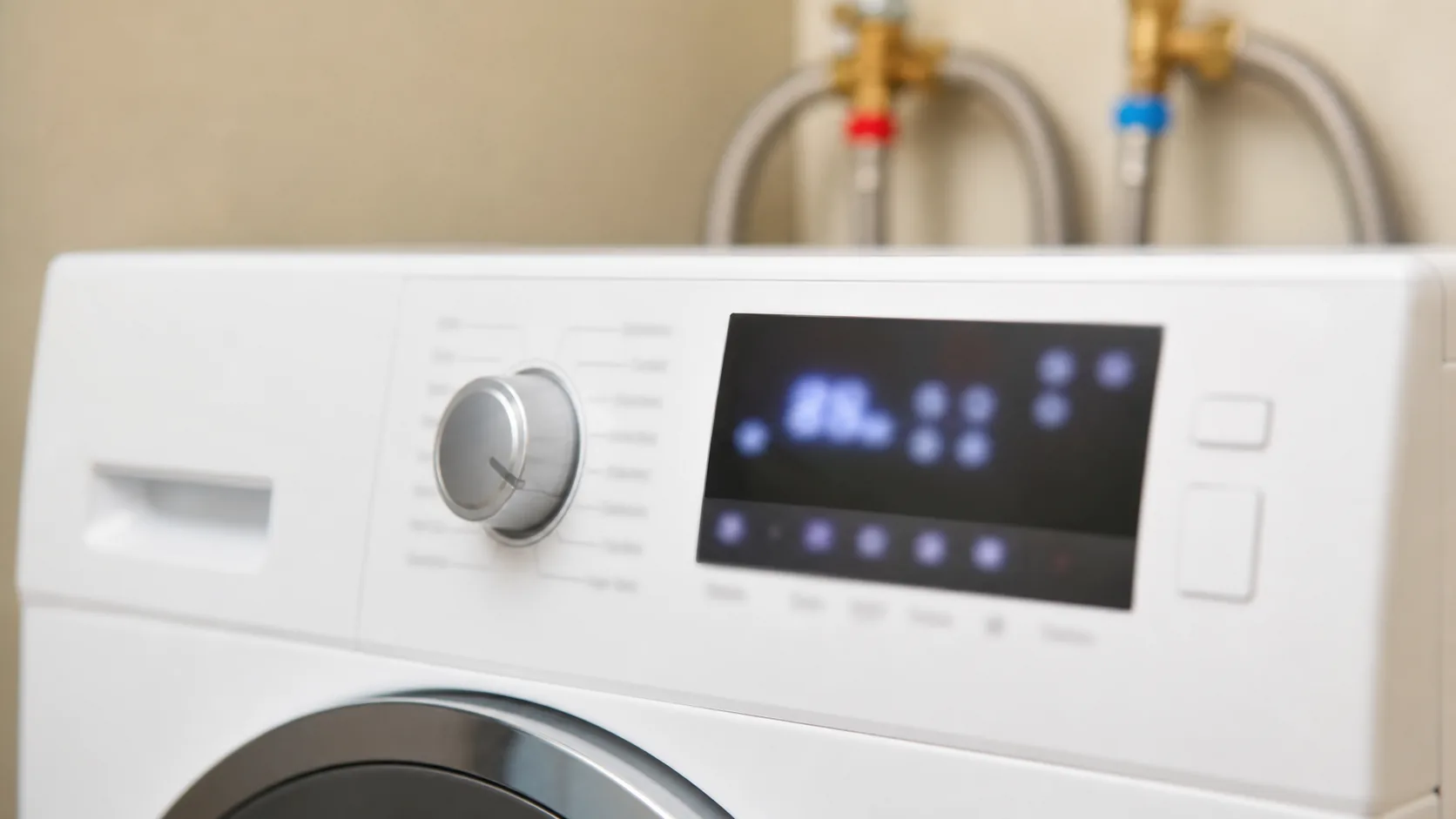 Samsung washer display showing the 4E water-supply error code.