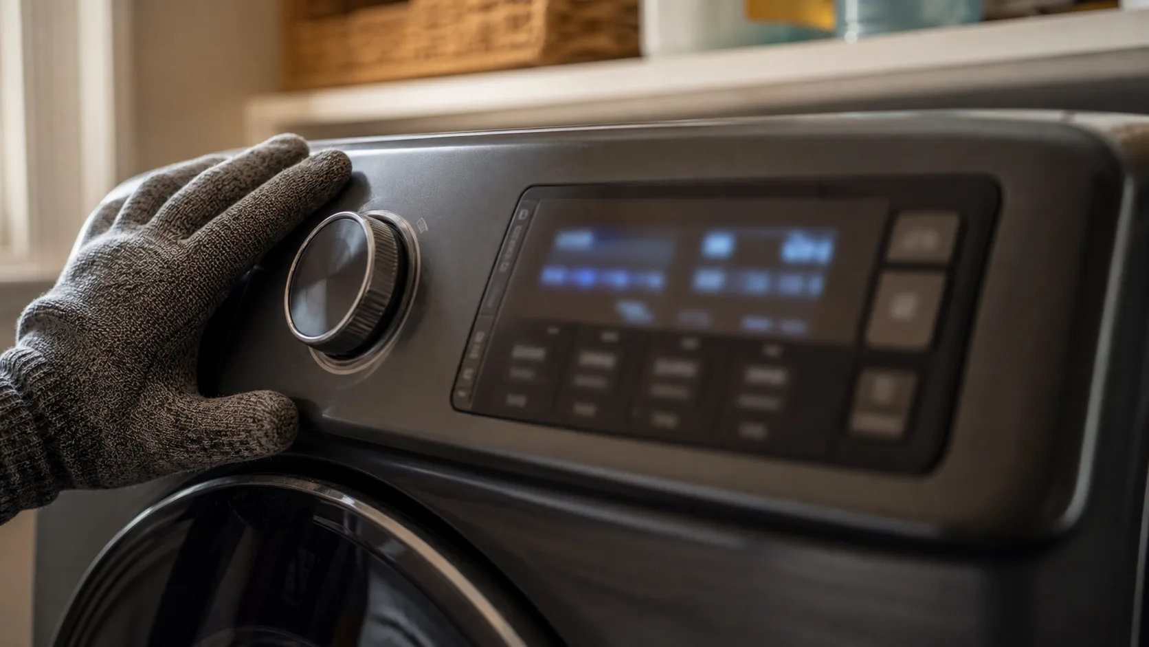 Samsung washer display showing the SUD excess suds error code.