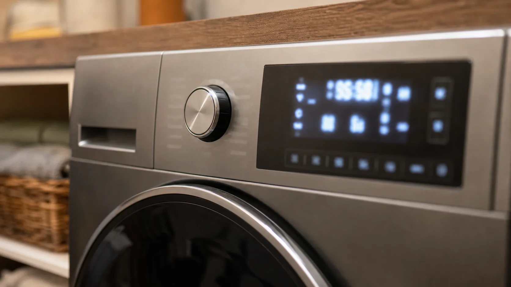 Samsung washer display showing the UB unbalanced load error code.