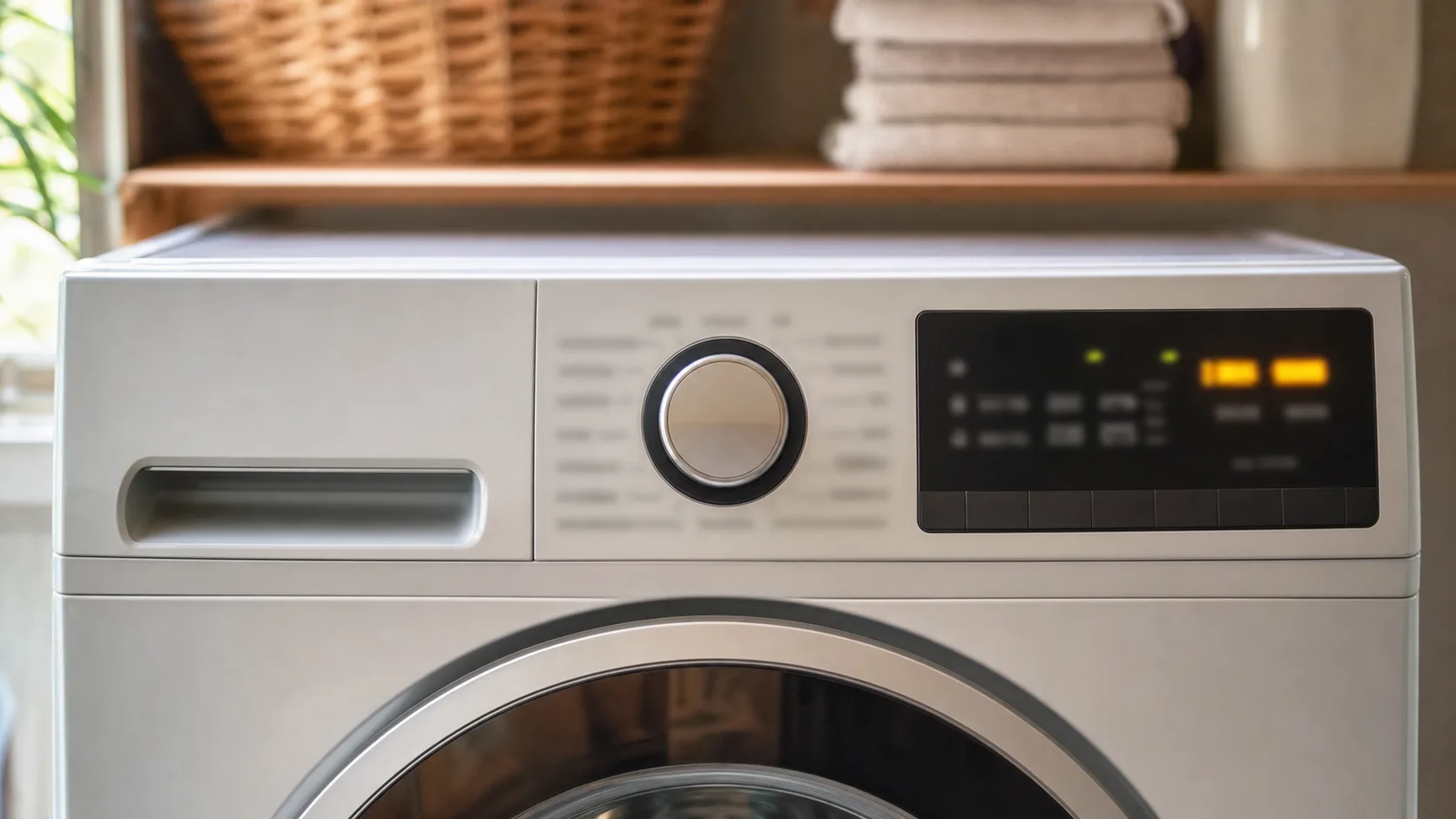 Whirlpool washer control panel display showing an error code.
