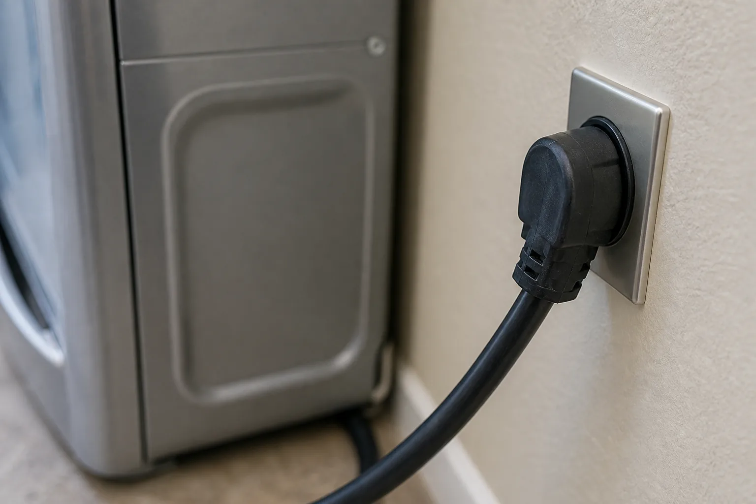 Samsung dryer plugged directly into a dedicated wall outlet to avoid a 9C1 power fault.